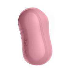   Satisfyer Cotton Candy - klitoralni vibrator na baterije, zračni val (koraljni)