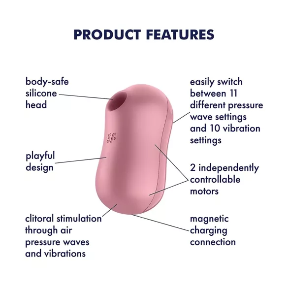 Satisfyer Cotton Candy - stimulator klitorisa zračnim valovima - koralj