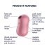 Satisfyer Cotton Candy - zračni stimulator klitorisa (koralj)