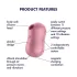 Satisfyer Cotton Candy - stimulator klitorisa zračnim valovima - koralj