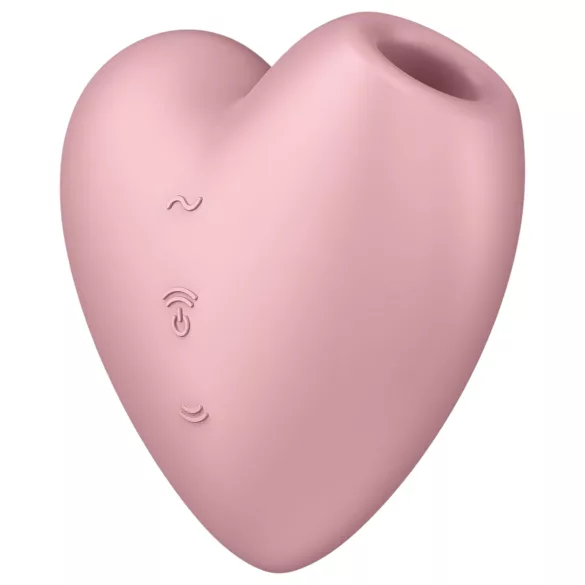 Satisfyer Cutie Heart - klitoralni vibrator s zračnim valovima - punjivi - rozi