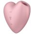 Satisfyer Cutie Heart - akumulatorski vibrator s valovima zraka za klitoris (ružičasti)