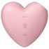 Satisfyer Cutie Heart - akumulatorski vibrator s valovima zraka za klitoris (ružičasti)
