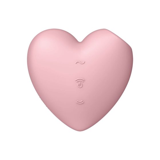 Satisfyer Cutie Heart - vibrator za klitoris na baterije, zračni valovi (ružičasti)