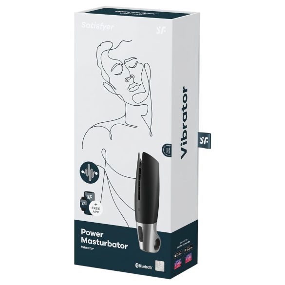Satisfyer Power - muški masturbator na baterije - crni