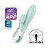 Satisfyer Air Pump Bunny 5 - vibrator na napuhavanje s upravljanjem putem aplikacije (menta)