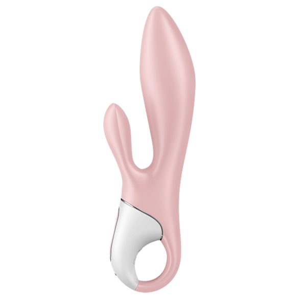 Satisfyer - vibrator s pumpom za zrak i zečjim ušima - silikon ružičasti