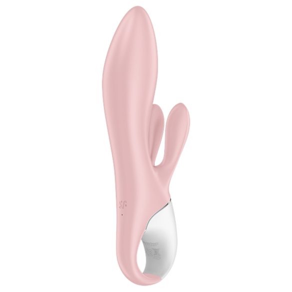 Satisfyer - vibrator s pumpom za zrak i zečjim ušima - silikon ružičasti