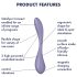 Satisfyer G-spot Flex 5 - pametni G-točka vibrator (ljubičasti)