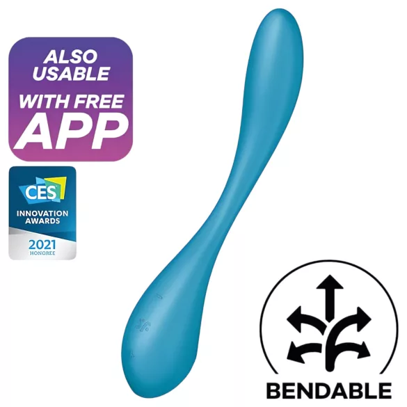 Satisfyer G-spot Flex 5 - vibrator za G-točku s upravljanjem putem aplikacije (zeleni)