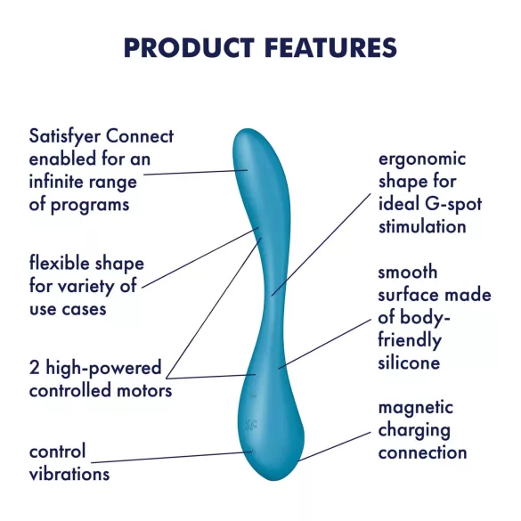 Satisfyer G-spot Flex 5 - vibrator za G-točku s upravljanjem putem aplikacije (zeleni)