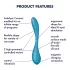 Satisfyer G-spot Flex 5 - vibrator za G-točku s upravljanjem putem aplikacije (zeleni)