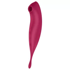 Satisfyer Twirling Pro - vibrator za klitoris 2u1 - crveni
