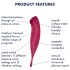 Satisfyer Twirling Pro - pametni 2u1 klitoralni vibrator (crvena)