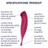 Satisfyer Twirling Pro - pametni 2u1 klitoralni vibrator (crvena)