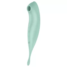   Satisfyer Twirling Pro - vibrator za klitoris 2u1 - pametan - menta