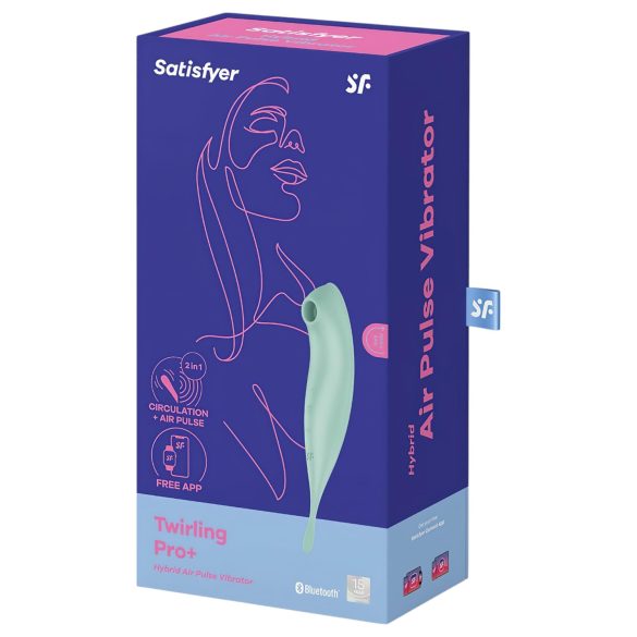 Satisfyer Twirling Pro - pametni 2u1 klitoris vibrator (menta)
