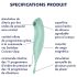 Satisfyer Twirling Pro - pametni 2u1 vibrator za klitoris (menta)