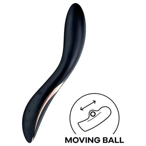 Satisfyer Rrrolling - G-točka vibrator s pomičnim kuglicama - crni