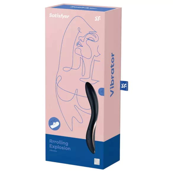 Satisfyer Rrrolling - G-točka vibrator s pomičnim kuglicama - crni