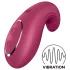 Satisfyer Dipping Delight - vibrator za klitoris s punjivom baterijom - crveni