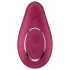 Satisfyer Dipping Delight - vibrator za klitoris s punjivom baterijom - crveni