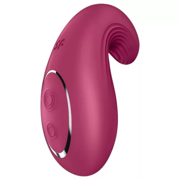 Satisfyer Dipping Delight - vibrator za klitoris s punjivom baterijom - crveni
