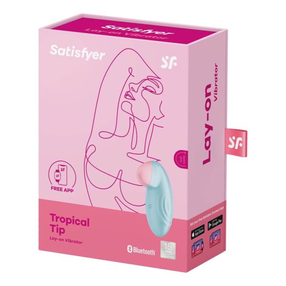 Satisfyer Tropical Tip - pametni, punjivi vibrator za klitoris (plavi)