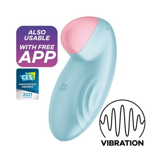 Satisfyer Tropical Tip - pametni, punjivi vibrator za klitoris (plavi)