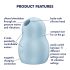 Satisfyer Pro To Go - Pulsirajući klitoralni stimulator (plavi)
