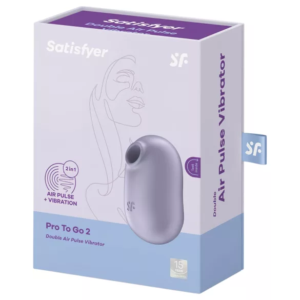 Satisfyer Pro To Go 2 - vibrator za klitoris s pulsirajućim zrakom