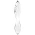 Satisfyer Dazzling Crystal 1 - dvostrani stakleni dildo - prozirno