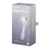 Satisfyer Dazzling Crystal 1 - dvostrani stakleni dildo - prozirno