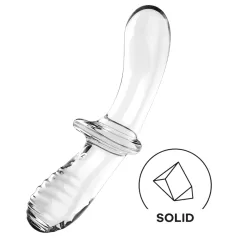   Satisfyer Double Crystal - obostrani stakleni dildo - prozirno
