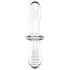 Satisfyer Double Crystal - obostrani stakleni dildo - prozirno