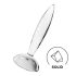 Satisfyer Blještavi Kristal - stakleni dildo s rebrima (prozirno)