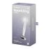 Satisfyer Blještavi Kristal - stakleni dildo s rebrima (prozirno)