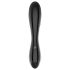Satisfyer Dazzling Crystal 1 - dvostruki stakleni dildo (crni)