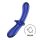 Satisfyer Double Crystal - plavi dvostrani stakleni dildo
