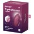Satisfyer Tap & Climax 1 - 2u1 vibrator i masažer za klitoris (crvena)