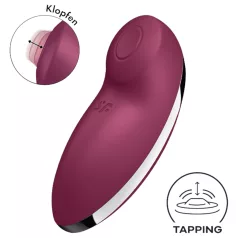   Satisfyer Tap & Climax 2 - vibrator i stimulator klitorisa 2u1 - crvena