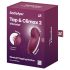 Satisfyer Tap & Climax 2 - vibrator i stimulator klitorisa 2u1 - crvena