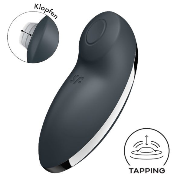 Satisfyer Tap & Climax 2 - 2u1 klitoralni vibrator (sivi)