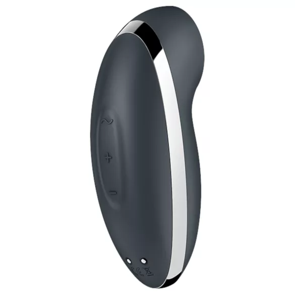 Satisfyer Tap & Climax 2 - vibrator za klitoris 2u1 - sivi