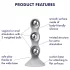Satisfyer Triple Ball-R - dildó s perlicama - siva