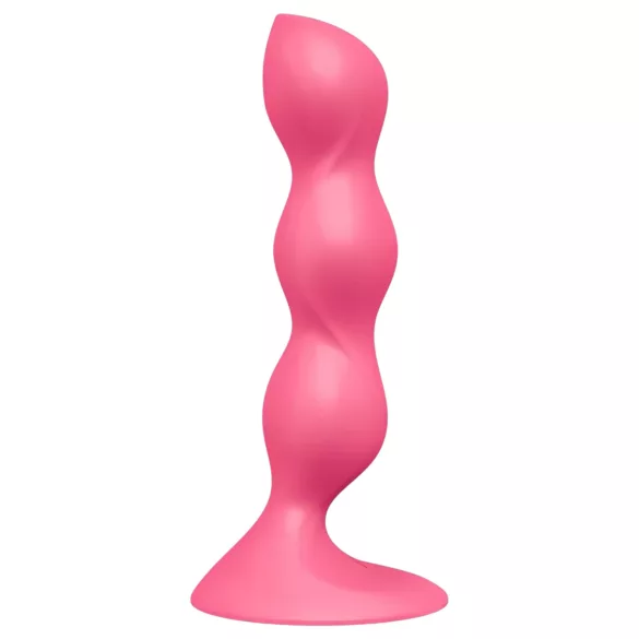 Satisfyer Triple Ball-R - analni vibrator s kuglicama - silikon - roza