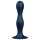 Satisfyer Double Ball-R - utegnuti dildo (plavi)
