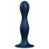 Satisfyer Double Ball-R - utegnuti dildo (plavi)