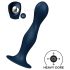 Satisfyer Double Ball-R - utegnuti dildo (plavi)