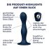 Satisfyer Double Ball-R - utegnuti dildo (plavi)